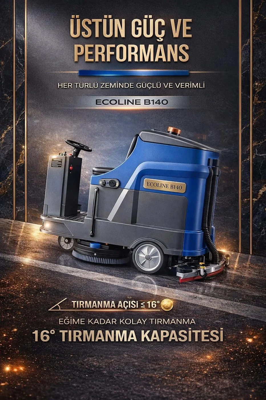 Ecoline B140 eğimli zeminde kullanım