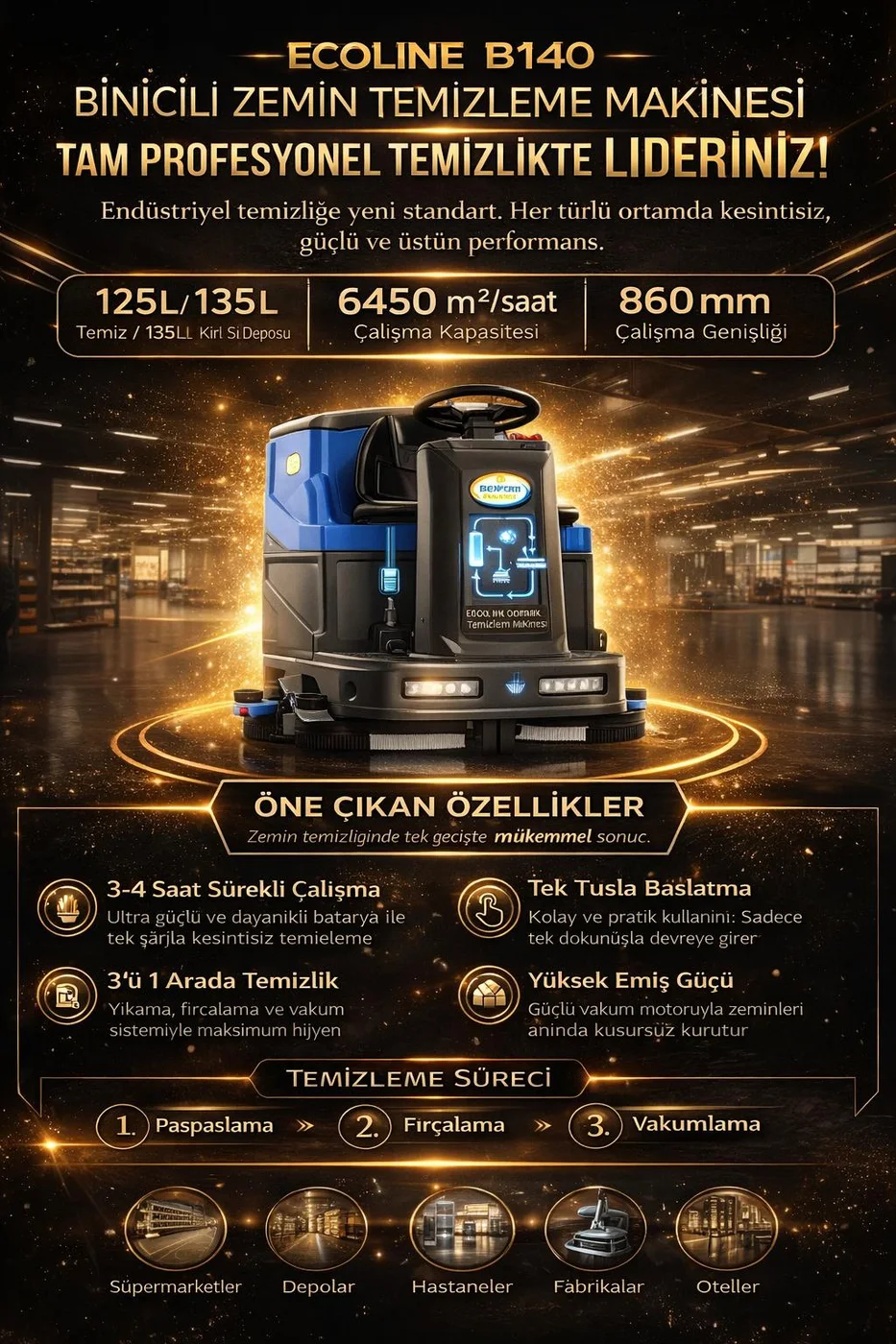Ecoline B140 öne çıkan özellikler