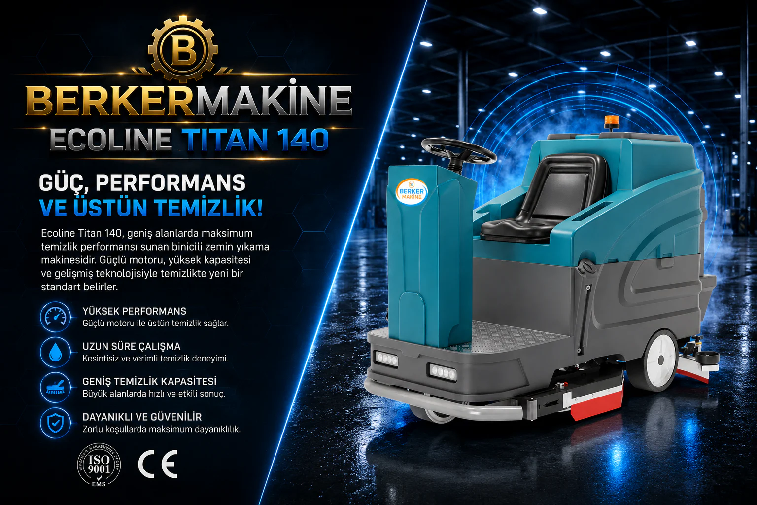 Fabrika Zemin Temizliği Nasıl Planlanır? - Ecoline Titan 140